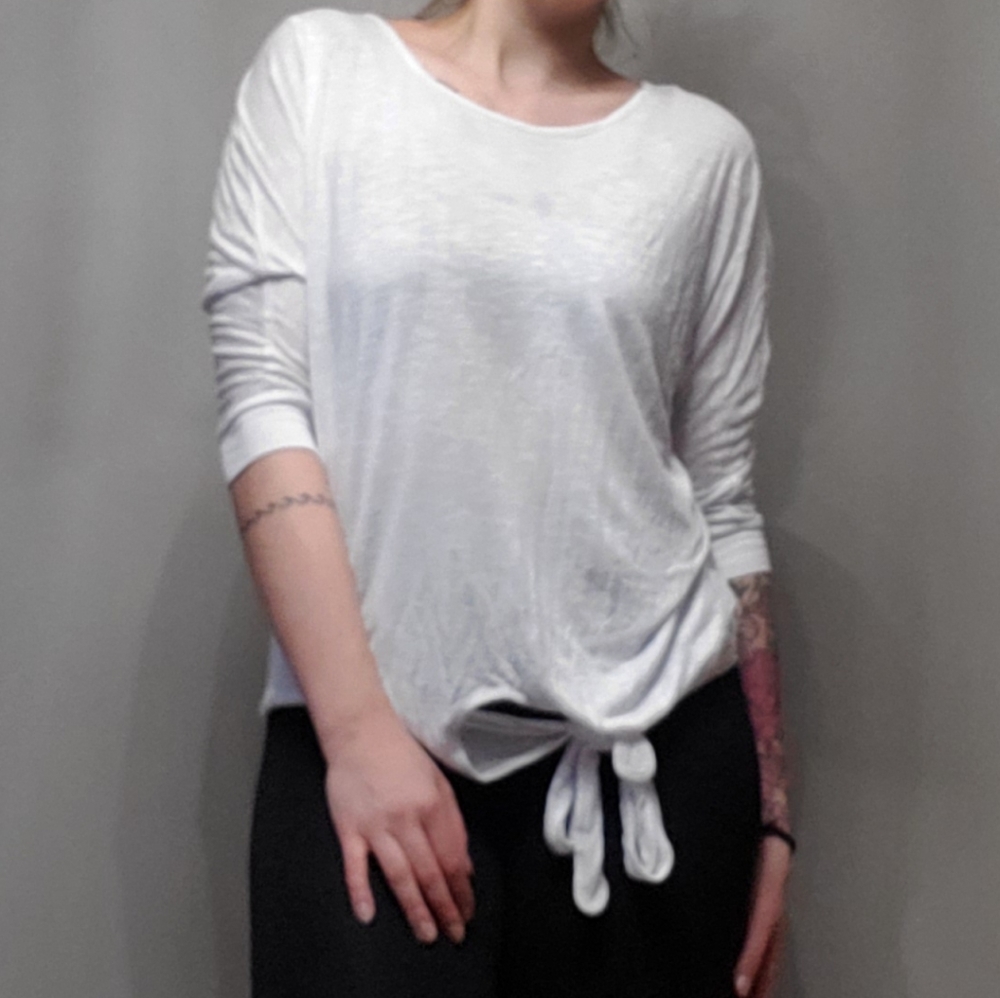 Tall Tie Front Tee